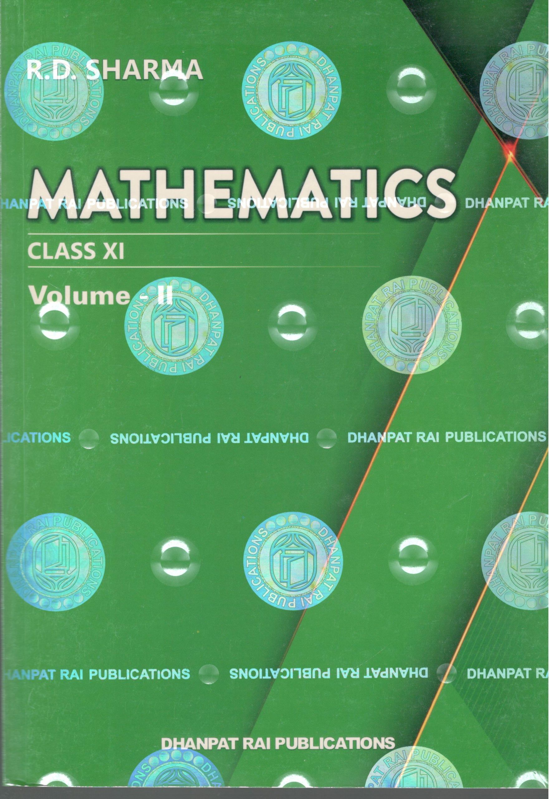 RD Sharma Mathematics Class 11 by Dhanpat Rai (Set of 2 Volume) - Malik ...